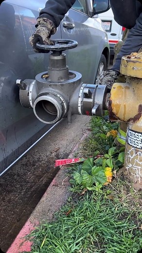 Scott Morton on Instagram: "Stop Parking in Front of Hydrants Not a lot of room to work with here! Luckily we have a 4 way hydrant valve. But parking in front of a hydrant can cause many bad things to happen, please don’t :) The 21 house coming strong @taskforce.21 . . #fireman_323 . . . . . #lafd #training #firehydrant #firefighter #la #southcentral"
