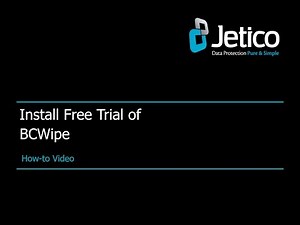 How to Install a Free Trial of BCWipe