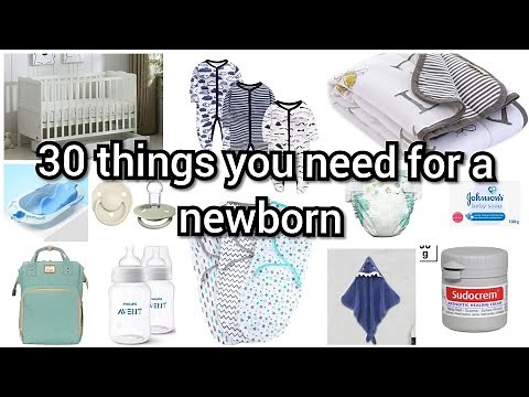 30 things to buy for a newborn baby // baby shopping list