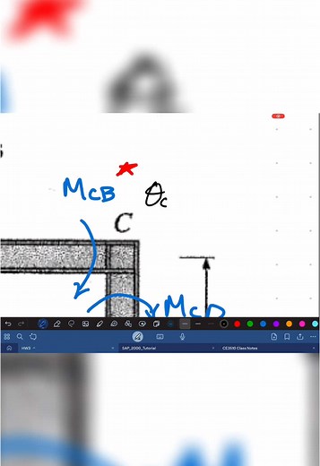 Structural engineering in action! Watch as I break down the calculations for an indeterminate frame, step by step. Perfect for engineering students or anyone who loves solving complex structures! #StructuralEngineering #frameanalysis