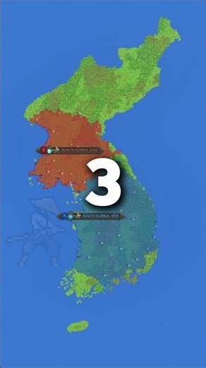 North Korea VS South Korea - WorldBox