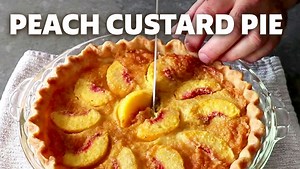 How to Make Chef John's Peach Custard Pie
