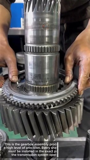 Gearbox Assembly Process! ⚙️ #youtubeshorts #engine #automotive