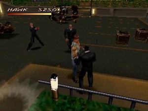 Stage 1 de Fighting Force , un videojuego 3d del genero Beat 'em up | El primer mando