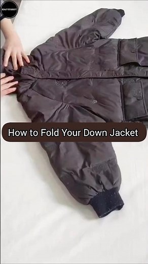 How to Fold a Down Jacket in Seconds!