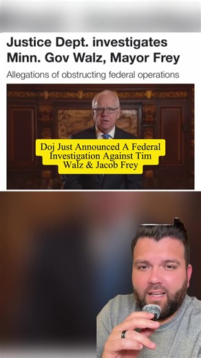 DOJ has launched a federal investigation against Tim Watz and Jacob Frey for