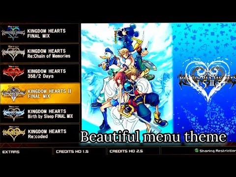 KINGDOM HEARTS HD 1.5+2.5 - Dearly Beloved menu theme extended 1 hour