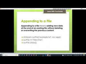 Tutorial 23: File Handling in C++ | Read, Write & Append Files Using fstream
