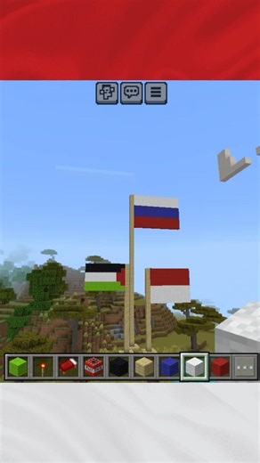 MEMBUAT BENDERA RUSIA DI MINECRAFT #like #subscribe #shortvideo