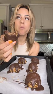 OMG protein cookies #protein #cookies #food #recipe #easyrecipes 1 cup oats1/4 cup raw local honey 1/2 cup pb21/3 cup water (for the pb2)1 scoop protein powder Mix this together in a bowl and roll into balls. Salt them, then roll in 1/4 cup toasted coconut1/4 cup Lily’s dark chocolate chips Approx 1 tbsp coconut oil Pink Himalayan salt or sea salt Microwave the chocolate chips for 35 seconds then add the coconut oil. Mix until smooth and spoon over the balls. Salt them balls again. 🤣Refrigerate