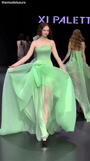 Runway Models Walking in Slow Motion | 4K Fashion Film #shorts #runwaypalette