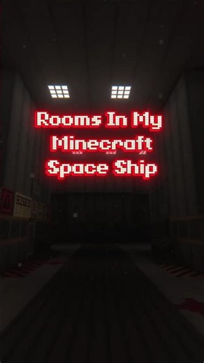 ROOMS IN MY MINECRAFT SPACESHIP (unsettling)
