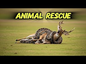Forest Animal Rescue: A Deer Saved from a Python's Grip