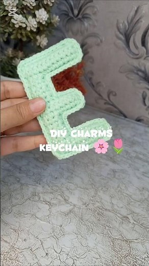 crochet alphabet keychain charms🧶💕 #crochet #crochetaccessories #alphabetkeychain
