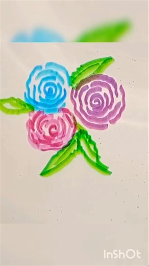 easy way to draw rose #colormixing #art #drawing #howtodraw