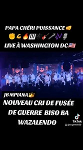 725K views · 10K reactions | JB MPIANA CONCERT LIVE À WASHINGTON DC  AVEC LE NOUVEAU CRI BISO BA WAZALENDO DE FUSÉE DE GUERRE QUI EST UNE MOTIVATION POUR NOS COMPATRIOTES WAZALENDO QUI DÉFENDENT NOTRE PAYS À L'EST DE LA RDC✊️ | Roger ML Empreinte Digitale L'oeil de Salvator sur le net | Facebook