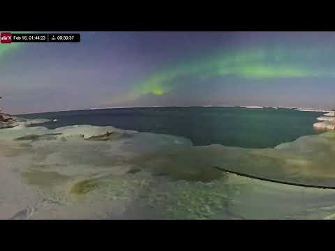 Feb 16, 2025: Aurora Borealis Over Ilulissat, Greenland in 4K Ultra HD
