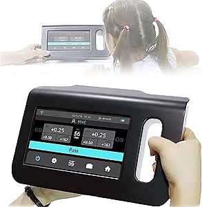 Portable Eye Exams Machine, Ophthalmology Vision Screener, Auto Refractor,98cm Measuring Distance, 0-180° Axis Number, Data Storage,with 7-inch LCD Touch Screen