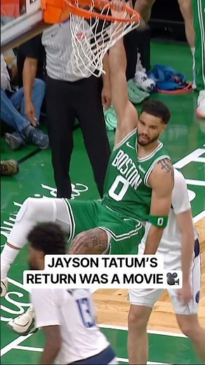 The Boston crowd was loving Tatum in his return 🔥