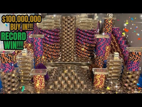 🔶(𝗥𝗘𝗖𝗢𝗥𝗗 𝗪𝗜𝗡) 100 QUARTER CHALLENGE $100,000,000 BUY IN, HIGH RISK COIN PUSHER! (MUST SEE)
