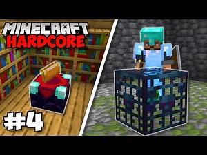 The PERFECT Enchanting Setup & XP Farm! - Minecraft 1.18 Hardcore (#4)