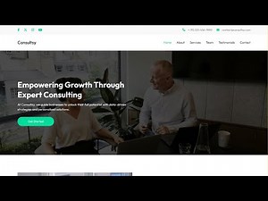 Complete Responsive Consulting Website Design | HTML, CSS & JavaScript | Consultsy Tutorial