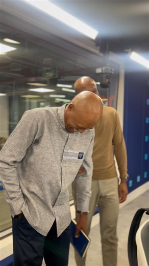 Grace Bible Church Bishop Mosa Sono in studio ready to hang out with @clementmanyathela. Stream LIVE interview on Primediaplus.com #TheCMShow #BishopMosaSono #HangingOut #702WalkTheTalk | 702