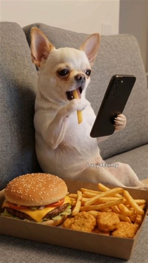 Who gave my dog my burger? 🍔 🤦‍♀️