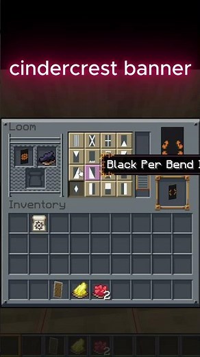 Saparata armor trims and cindercrest banner #minecraft #unstablesmp