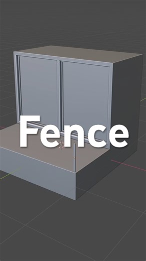 Make a fence using just one modifier…I got you #blendertips #blendertutorial #blendercommunity