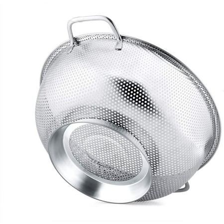 Multipurpose Kitchen Strainer with Heavy Duty Handles, Stainless Steel Colander for Versatile Use in Pasta, Grains, and Vegetables Preparation - Walmart.ca