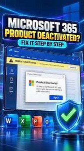 Microsoft 365 Product Deactivated? Fix Office Activation Step by Step