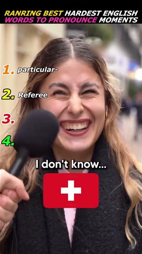 Hardest English words to pronounce#learnenglish #fyp #funny #interview