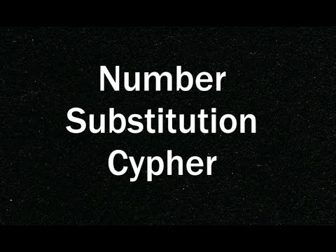 Number substitution cipher