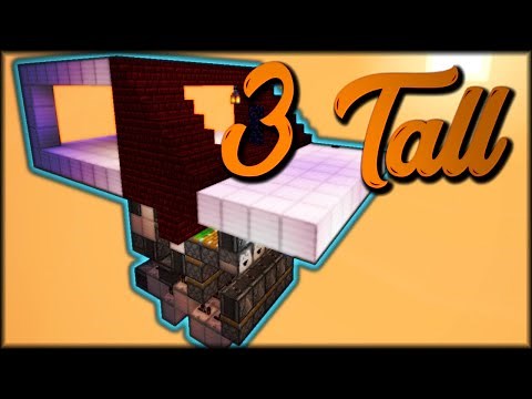 Compact 3 Tall Tileable Hidden Staircase Door (Minecraft Java)
