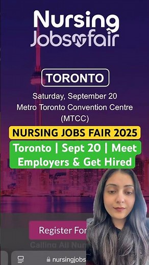 Nursing Jobs Fair Toronto 2025 | Meet Employers & Get Hired On the Spot