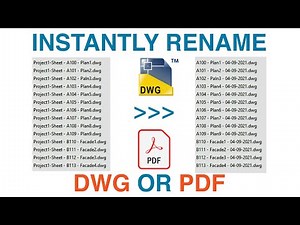 Instantly rename all exported .dwg or .pdf files - Revit tutorial