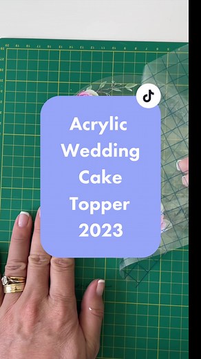 DIY Acrylic Wedding Cake Topper Tutorial 2023