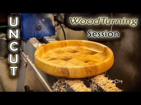Full Uncut Time-Lapse | Segmented Alder Bowl Woodturning