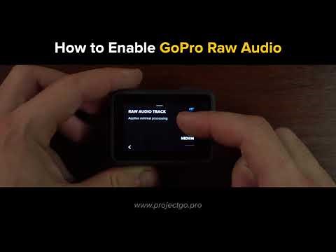 GOPRO RAW AUDIO: How to enable it