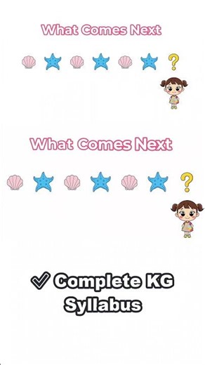 What Comes Next? 🧠 KG Math Pattern Game for Kids