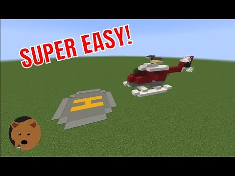 Easy Minecraft Helicopter Tutorial! (survival friendly and compact)