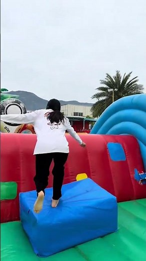 Inflatable castle obstacle course run! # Obstacle Run