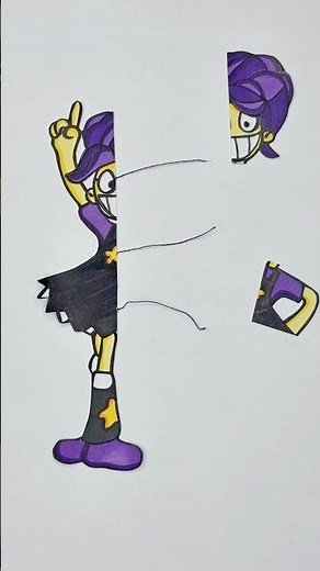 Poppy playtime Lily lovebraids Rope paper puzzle 🧩 #trending #art #artscraft