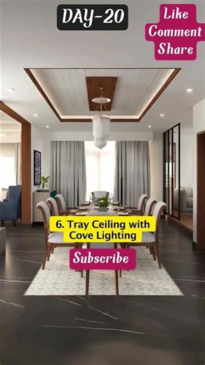 DAY-21 Ceiling ideas for dinning area #ceiling #dinning #wood #furniture #homedecor #diy #subscribe