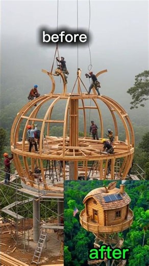 “From Jungle Ruins to Apple Treehouse 🍎🌳 (Insane Transformation!)”#usashorts #new