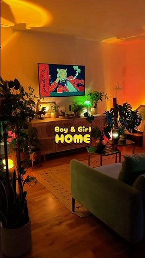 Boy & Girl Home Tour 👫💚🎮 #interiordesign #gamingsetup #gamercouple #gamingroom #decor #home #cozy
