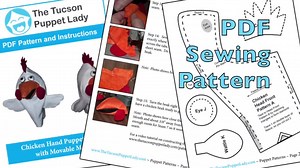 Chicken Puppet Sewing Pattern - Etsy