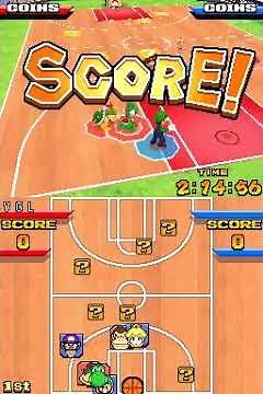 Mario Hoops 3 on 3 Gameplay (Nintendo DS)