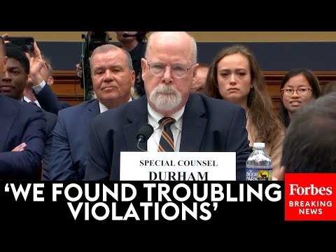 John Durham Alleges Problems In The FBI's Probe Of Trump In Statement To House Judiciary Committee